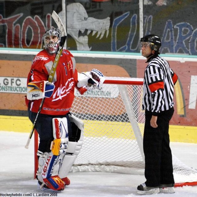 Photo hockey match Grenoble  - Angers  le 09/12/2008
