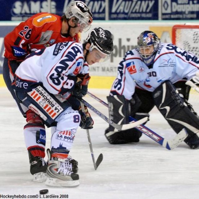 Photo hockey match Grenoble  - Angers  le 09/12/2008