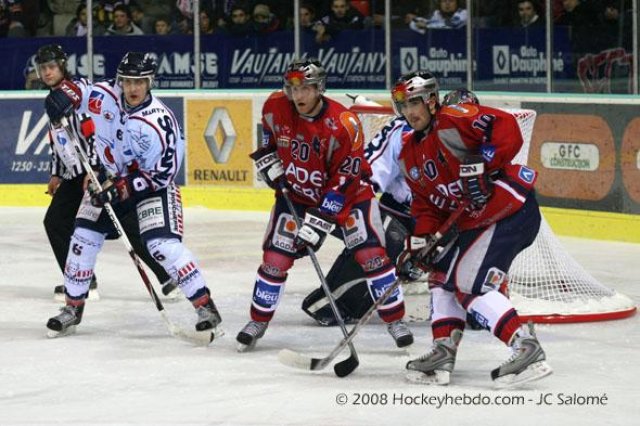 Photo hockey match Grenoble  - Angers  le 09/12/2008