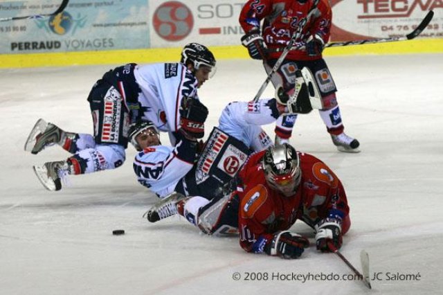 Photo hockey match Grenoble  - Angers  le 09/12/2008