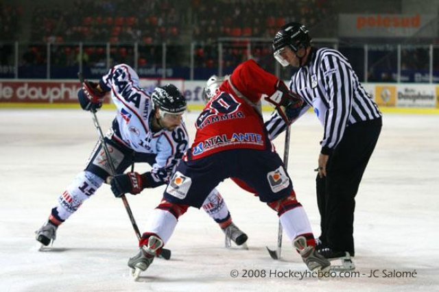 Photo hockey match Grenoble  - Angers  le 09/12/2008