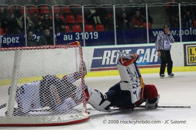 Photo hockey match Grenoble  - Angers  le 09/12/2008
