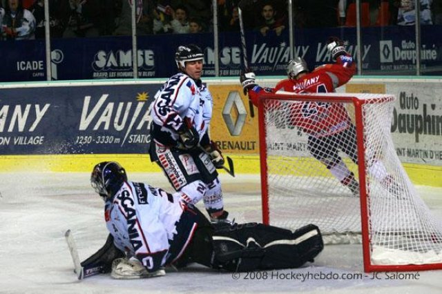 Photo hockey match Grenoble  - Angers  le 09/12/2008