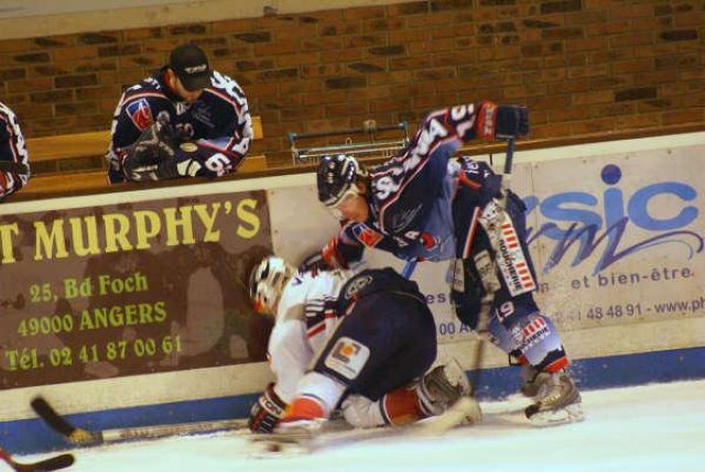 Photo hockey match Angers  - Grenoble  le 13/12/2008