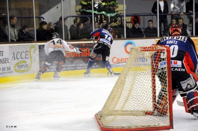 Photo hockey match Caen  - Bordeaux le 13/12/2008
