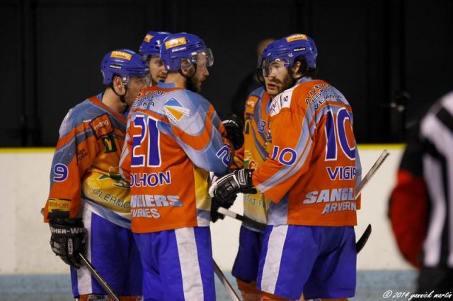 Photo hockey match Clermont-Ferrand - Courchevel-Méribel-Pralognan le 08/03/2014