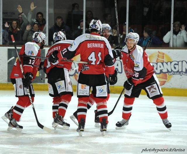 Photo hockey match Briançon  - Angers  le 01/04/2014