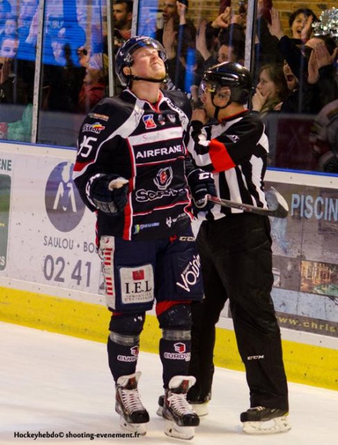 Photo hockey match Angers  - Briançon  le 04/04/2014