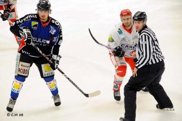 Photo hockey match Caen  - Amnéville le 20/12/2008