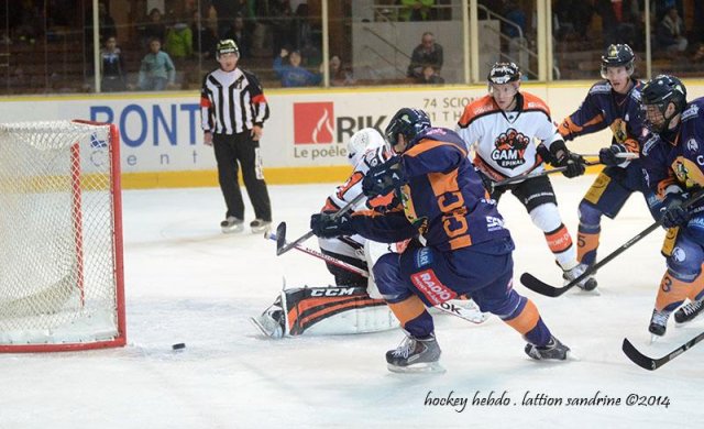 Photo hockey match Chamonix  - Epinal  le 04/10/2014