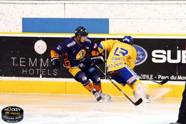 Photo hockey match Chamonix  - Dijon  le 07/10/2014