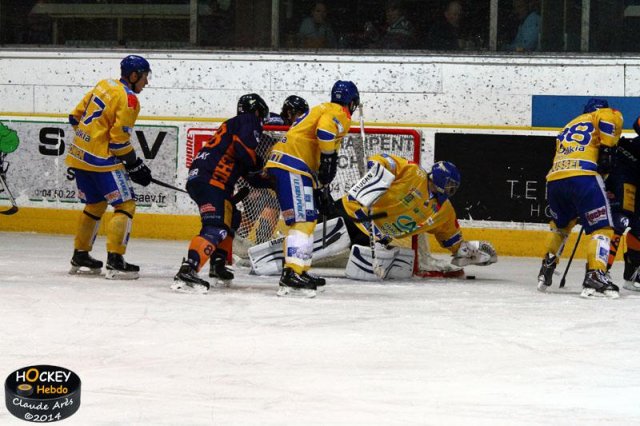 Photo hockey match Chamonix  - Dijon  le 07/10/2014