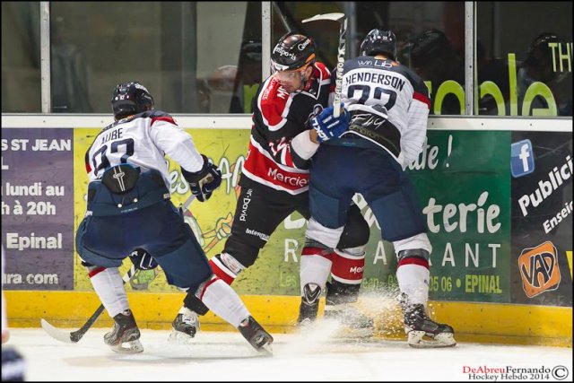 Photo hockey match Epinal  - Angers  le 28/10/2014