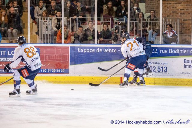 Photo hockey match Angers  - Chamonix  le 01/11/2014