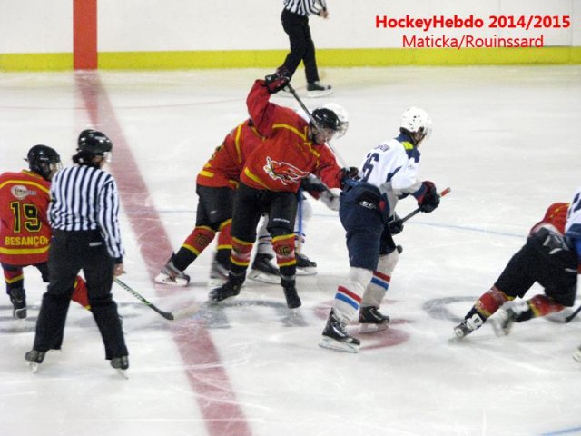 Photo hockey match Besançon - Luxembourg le 08/11/2014