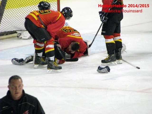 Photo hockey match Besançon - Luxembourg le 08/11/2014