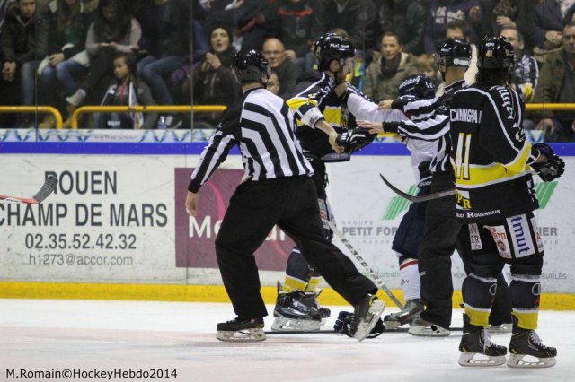 Photo hockey match Rouen - Angers  le 16/11/2014