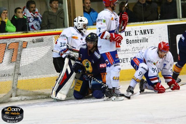 Photo hockey match Chamonix  - Lyon le 22/11/2014