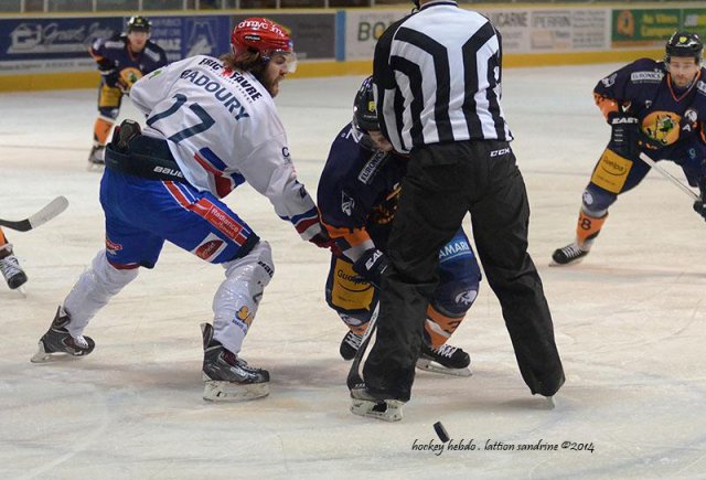 Photo hockey match Chamonix  - Lyon le 22/11/2014