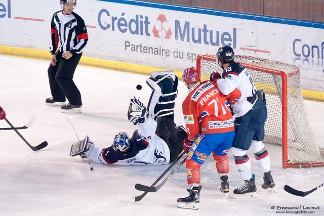 Photo hockey match Lyon - Angers  le 29/11/2014