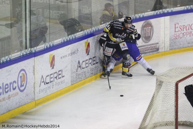 Photo hockey match Rouen - Lyon le 05/12/2014