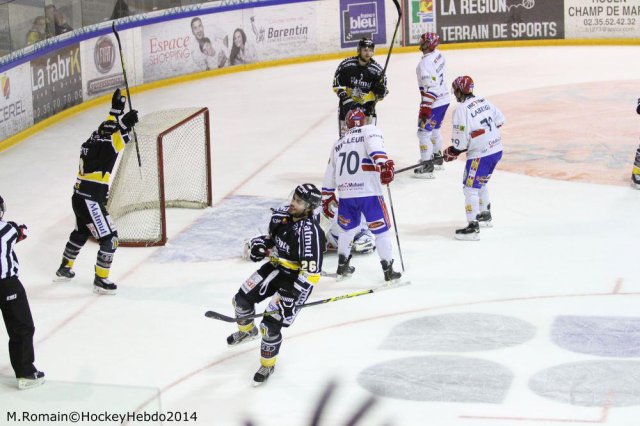 Photo hockey match Rouen - Lyon le 05/12/2014