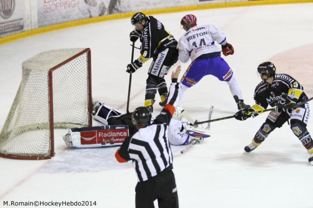 Photo hockey match Rouen - Lyon le 05/12/2014