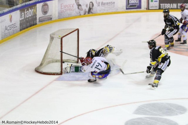 Photo hockey match Rouen - Lyon le 05/12/2014