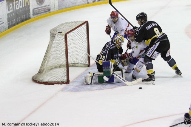 Photo hockey match Rouen - Lyon le 05/12/2014
