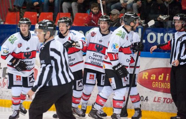 Photo hockey match Grenoble  - Briançon  le 05/12/2014