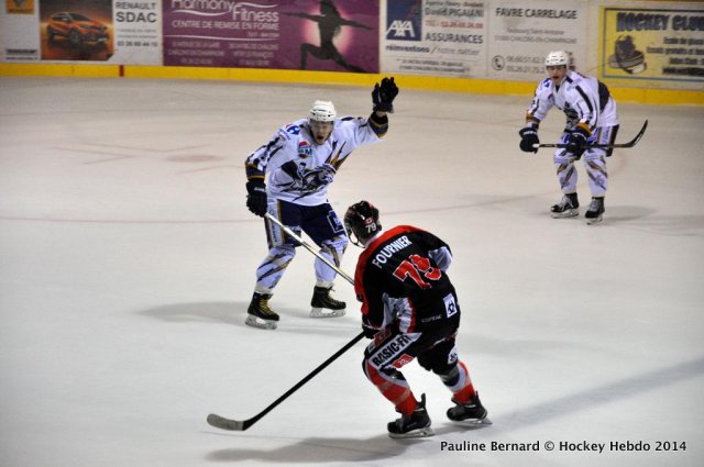 Photo hockey match Reims* - Bordeaux le 06/12/2014