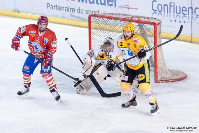 Photo hockey match Lyon - Strasbourg  le 23/12/2014