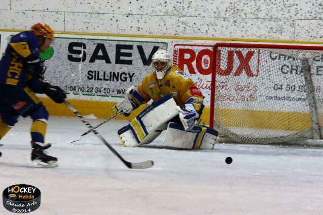 Photo hockey match Chamonix  - Dijon  le 23/12/2014