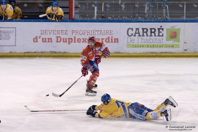 Photo hockey match Lyon - Dijon  le 10/01/2015