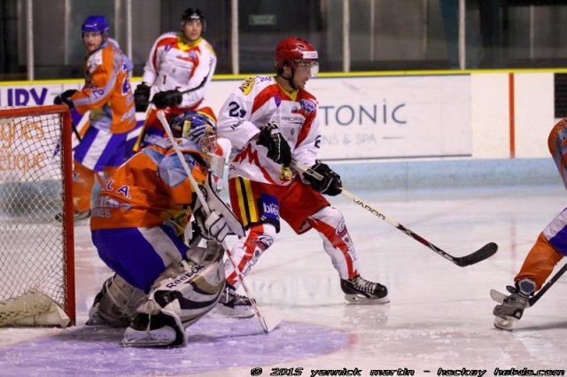 Photo hockey match Clermont-Ferrand II - Nice II le 10/01/2015