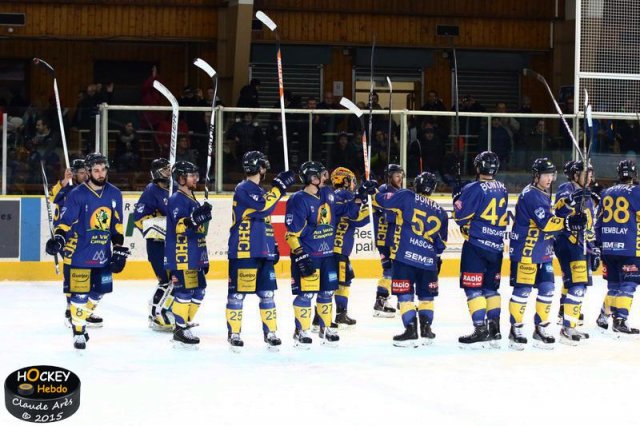 Photo hockey match Chamonix  - Strasbourg  le 13/01/2015