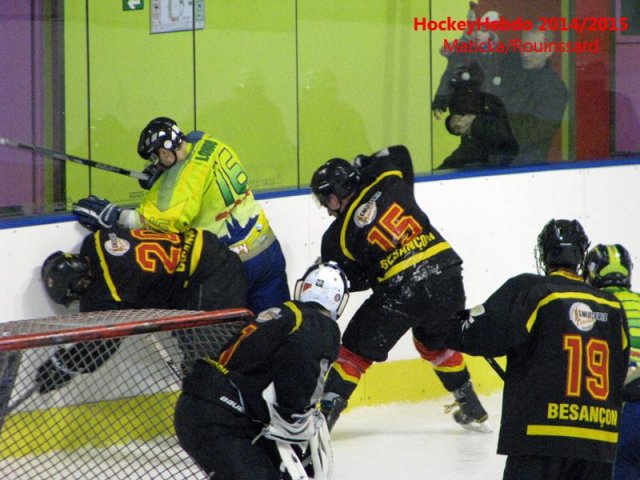 Photo hockey match Besançon - Châlons-en-Champagne le 17/01/2015
