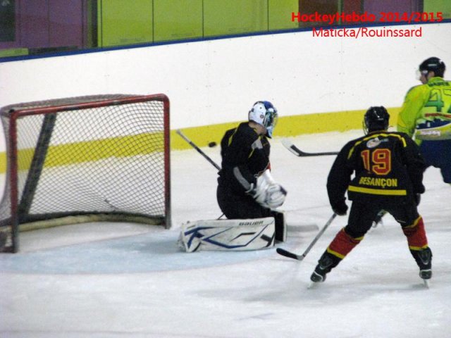 Photo hockey match Besançon - Châlons-en-Champagne le 17/01/2015