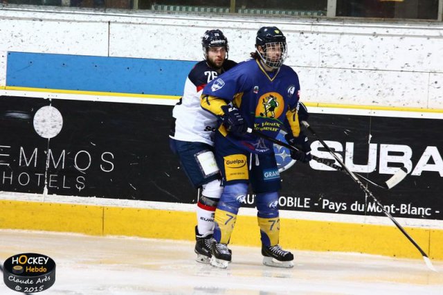 Photo hockey match Chamonix  - Angers  le 20/01/2015