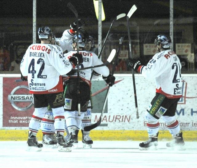 Photo hockey match Briançon  - Caen  le 23/01/2015