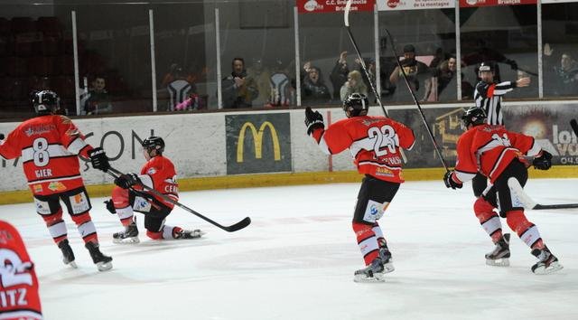 Photo hockey match Briançon  - Dijon  le 27/01/2015
