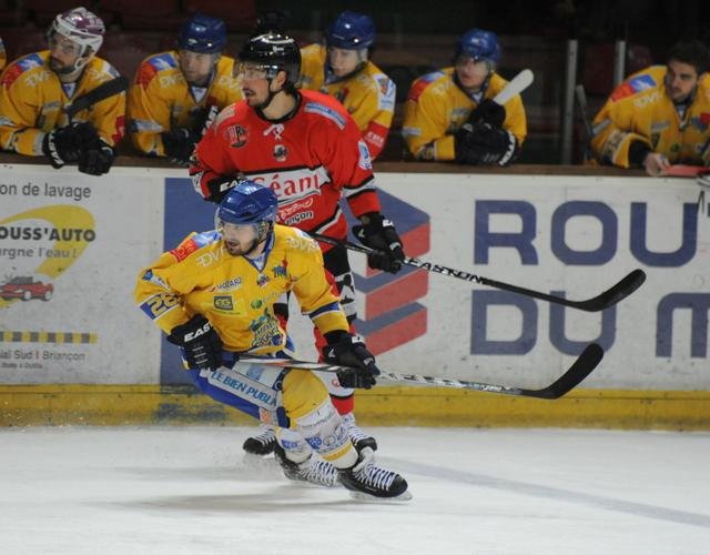 Photo hockey match Briançon  - Dijon  le 27/01/2015
