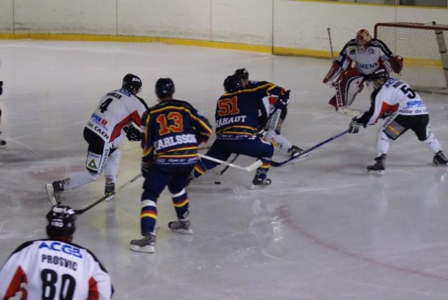 Photo hockey match Nice - Caen  le 03/01/2009