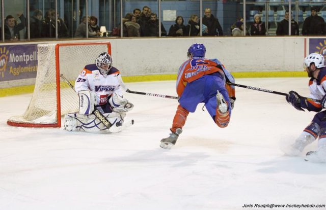 Photo hockey match Montpellier  - Clermont-Ferrand II le 07/02/2015