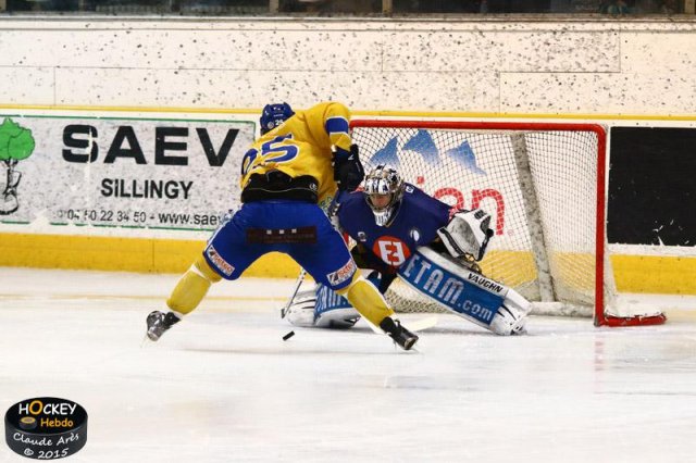 Photo hockey match Chamonix  - Dijon  le 17/02/2015
