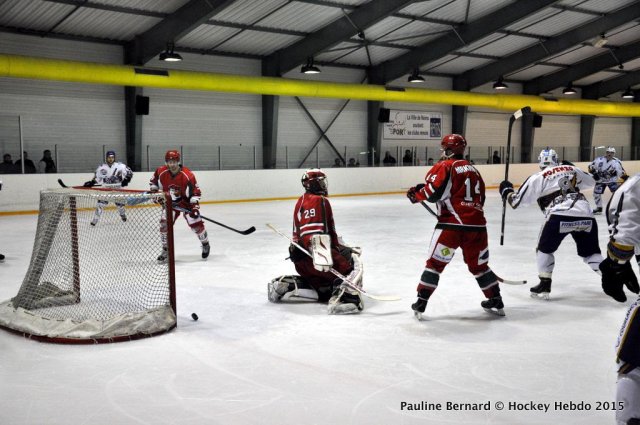 Photo hockey match Reims* - Courbevoie  le 22/02/2015