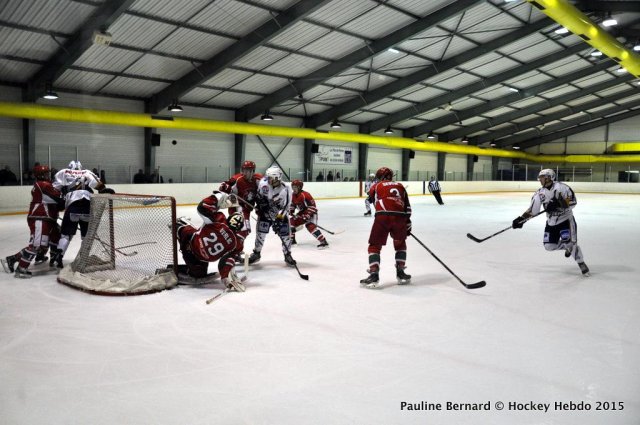 Photo hockey match Reims* - Courbevoie  le 22/02/2015