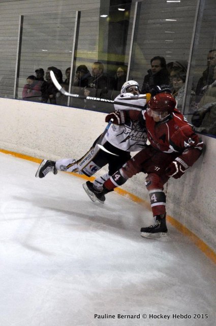 Photo hockey match Reims* - Courbevoie  le 22/02/2015