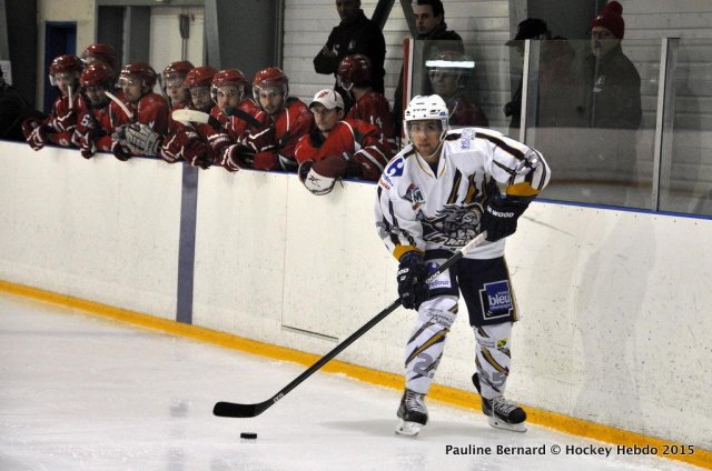 Photo hockey match Reims* - Courbevoie  le 22/02/2015