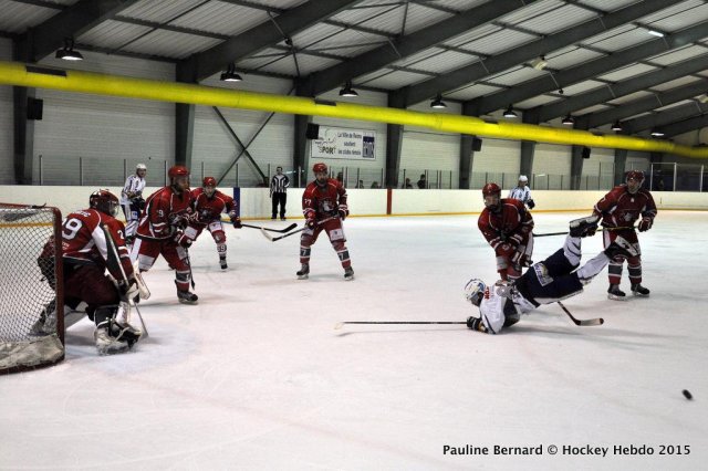 Photo hockey match Reims* - Courbevoie  le 22/02/2015